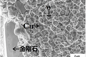 金刚石/W-Cu复合材料的制备方法