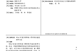 SiCw/Al复合材料液-固两相区温度成型方法