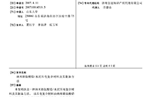 纳米锆钛酸铅/水泥压电复合材料及其制备方法