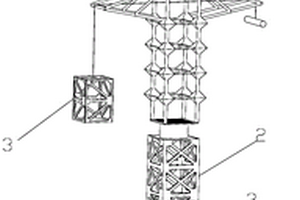 基于半刚性复合材料塔头吊机的自提升立塔装置及方法