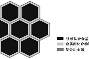 高硬度耐磨型网状结构双金属钛基复合材料及其制备方法