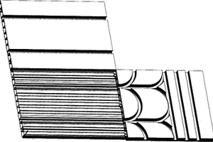 组合式复合材料地暖槽板及其制备方法