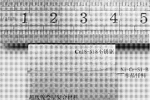 超级镍叠层复合材料与Cr18-Ni8不锈钢的非晶钎焊工艺