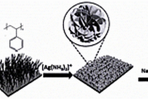 氧化石墨烯膜/聚4-乙烯基吡啶/多孔三维花状微米银复合材料的制备方法