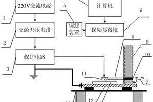 可动态观测纳米复合材料电腐蚀情况的装置