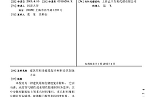 建筑用相变储能复合材料及其制备方法