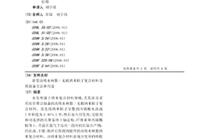 新型高吸水树脂/无机纳米粒子复合材料及其制备方法和用途