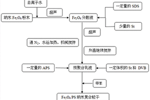 超疏水多孔Fe3O4/PS纳米复合材料及其制备方法