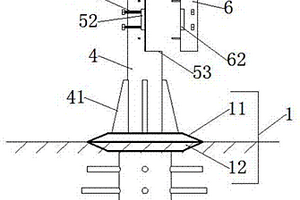 复合材料杆塔用易拆装安装底座