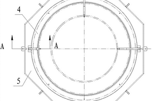 复合材料回转体天线罩毛坯成型用划线工装结构