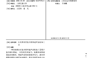 自润滑表面复合材料超声波制备工艺