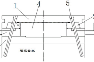 用于具有翻边结构的复合材料成型的热压模具