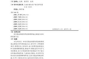 具有微波吸收特性的阻燃聚氯乙烯复合材料的制备方法