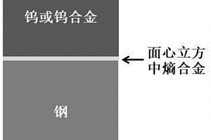 钨和钢层状金属复合材料及其扩散连接方法