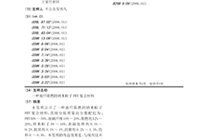 玻纤阻燃的纳米粒子PBT复合材料