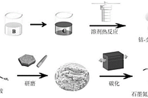 蓖麻果状的石墨氮化碳纳米管/钴/碳复合材料及其制备方法