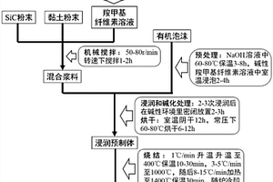 用于复合材料制动耐磨部件的SiC连续骨架制备方法