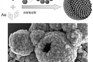 Au修饰的中空球状SnO2纳米复合材料及其氢气传感器制备方法