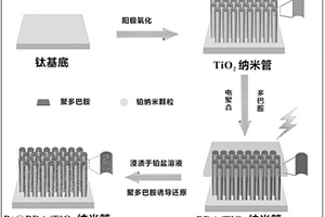 铂纳米颗粒/二氧化钛纳米管阵列的制备方法、电极、非酶葡萄糖传感器和复合材料