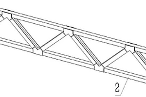 H型腹杆和方形弦杆装配的复合材料桁架及其制备方法