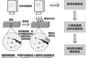 自愈合与损伤原位识别环氧树脂复合材料及其制备方法与应用