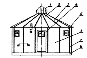 复合材料蒙古包式可拆装房屋