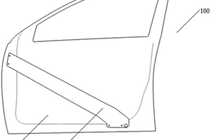 包括防撞梁总成的复合材料侧门