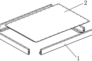 汽车复合材料电池箱边框与底板连接结构