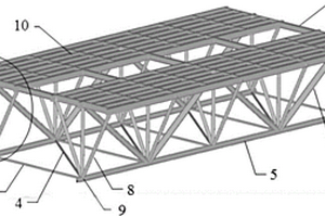 模块化复合材料-金属组合空间桁架桥