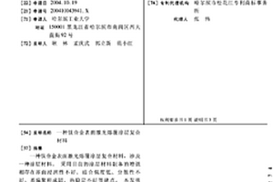 钛合金表面激光熔覆涂层复合材料