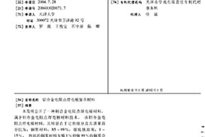 铝合金电阻点焊电极复合材料