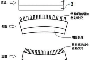 基于可变结构色的温度动态检测方法