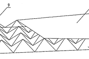 纤维增强金字塔形点阵夹芯板及其制备方法