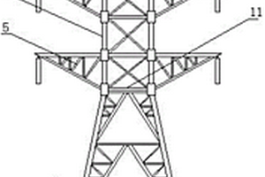 抗强风复合材料电力杆塔结构