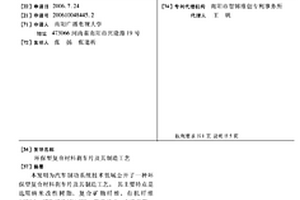 环保型复合材料刹车片及其制造工艺