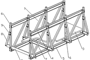 快速拼装分段式复合材料桁架桥