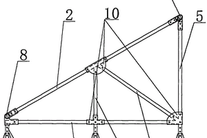 角度可调的复合材料光伏发电支架