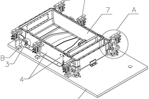 用于固定复合材料大功率动力电池盒的激光加工夹具