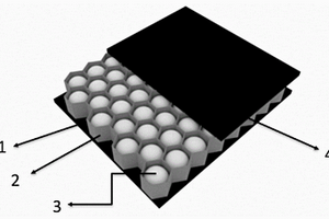 空心球壳填充蜂窝碳纤维板及其制备方法