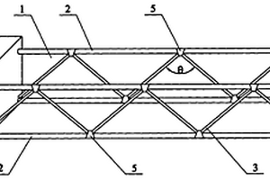 充气展开桁架结构主支撑管与斜拉管之间的连接结构