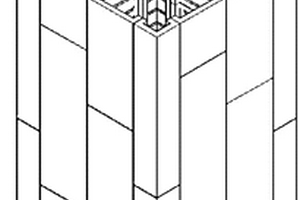 螺栓连接式可拼装防裂防渗永久性柱模板