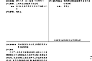人体骨组织生物工程支架制品及其制备方法和用途