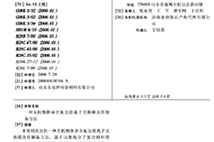 无机物掺杂含氟交联离子交换膜及其制备方法