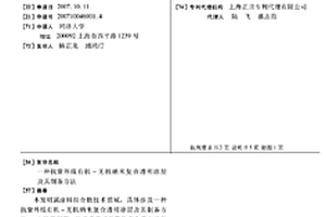 抗紫外线有机-无机纳米复合透明涂层及其制备方法