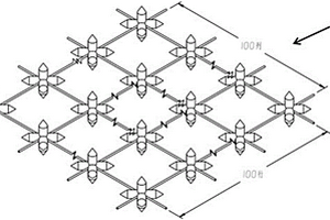 多维杆结构的阵列式压力传感器及集成方法
