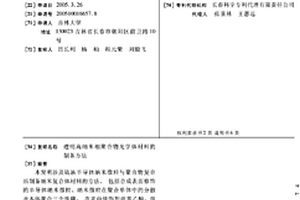 透明高纳米相聚合物光学体材料的制备方法