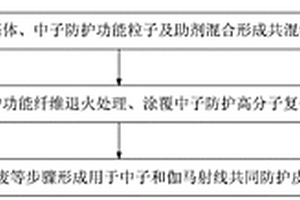 用于中子和伽马射线共同防护皮芯结构纤维的制备方法