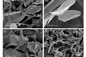 用于电容器电极的碳氮复合海绵体材料的制备方法