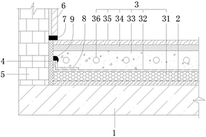 强化复合木地板隔声楼板节点结构