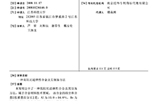 高阻尼超弹性合金及其制备方法